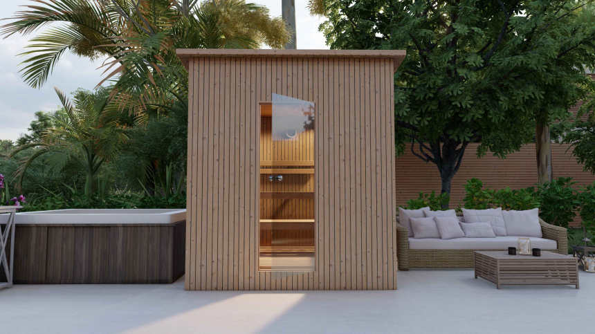 Smrkový saunový domek 3 230x210 cm