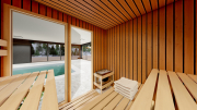 Produkt: Prosklena cedrová sauna 230x200cm (1)
