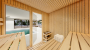 Produkt: Prosklená smrková sauna 230x200cm (2)