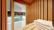 Produkt: Prosklená cedrová sauna 120x120cm (3)