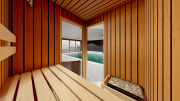 Produkt: Prosklená cedrová sauna 150x150cm (5)